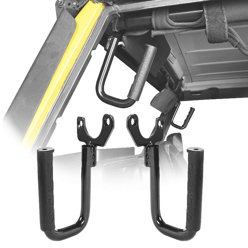 V8 GOD TJ Wrangler Grab Handles Front Steel Grip Bar for Jeep Wrangler TJ 1997-2006 - Pair - Image 1